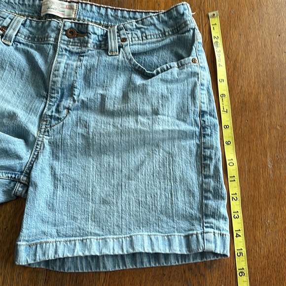 Levi Strauss Signature Jean Shorts light wash size misses 14 - Picture 11 of 11